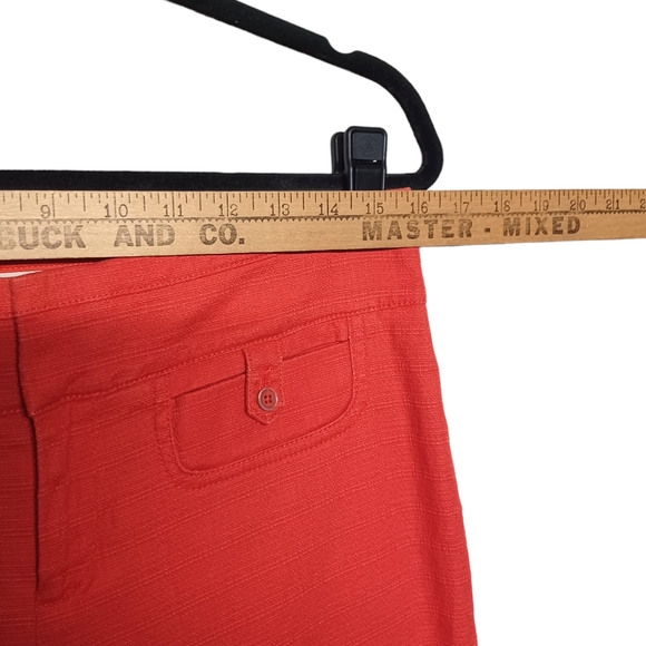 ANTHROPOLOGIE CARTONNIER Charlie Crop Flare Orange Pants 8 (Medium) - Picture 5 of 7
